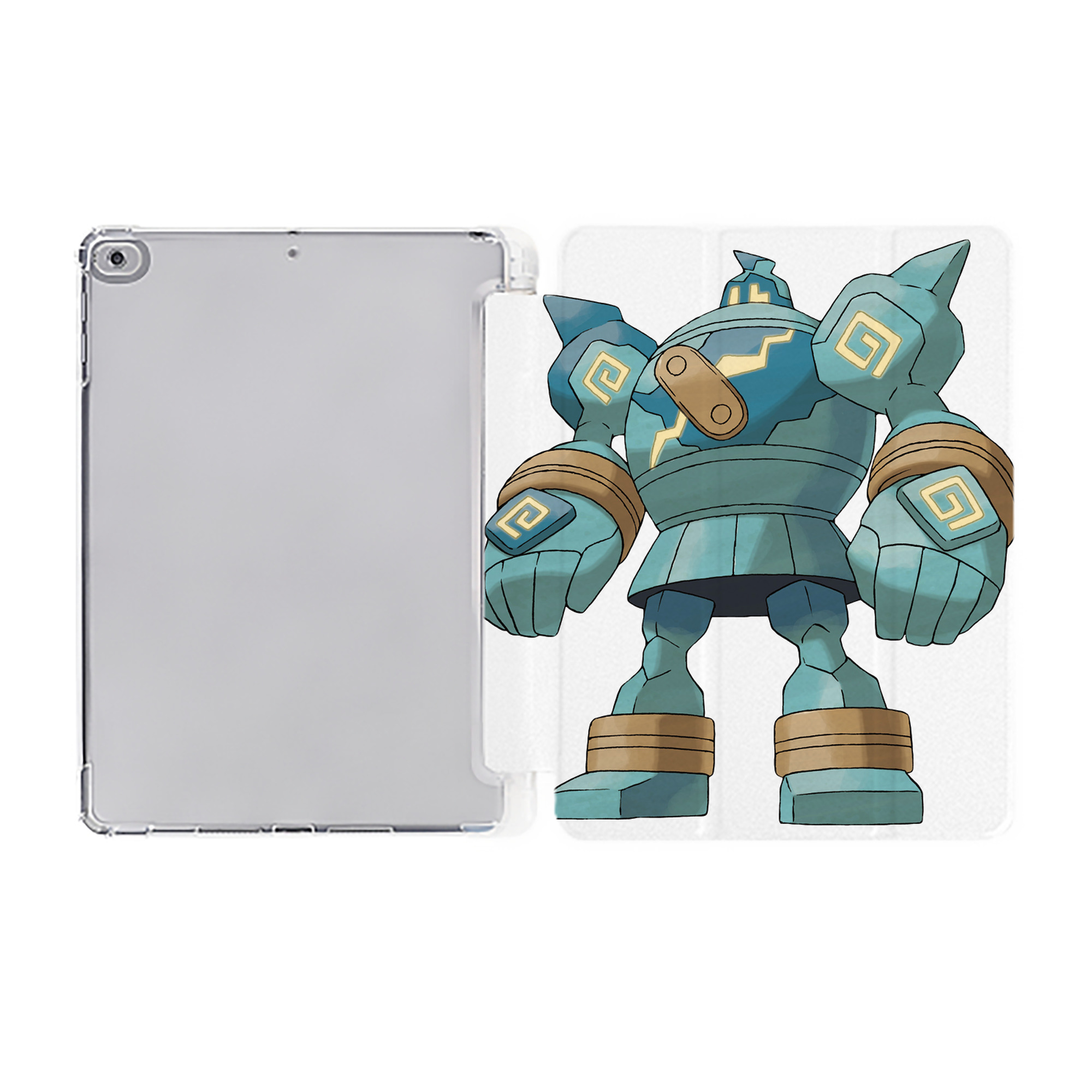 （画像用） ポケットモンスター Pokémon IPad ケース ペン収納付き 三つ折りスタンド PUレザー×シリコン 対応機種9.5/10.5/10.9インチ